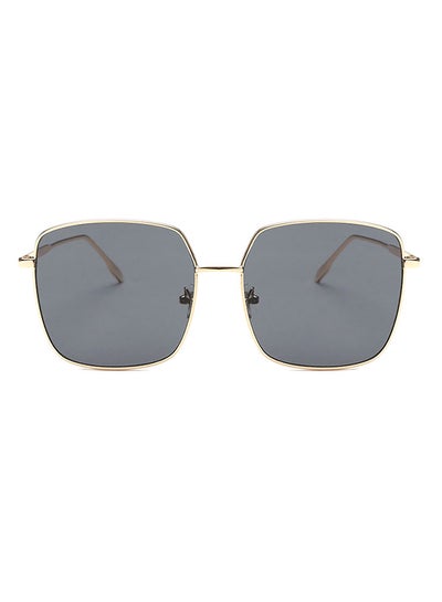 Buy Vintage Metal Frame Square Big Box Sunglasses in UAE