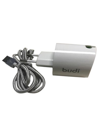 Buy USB Home Charger With Lighting Data Cable White in Saudi Arabia