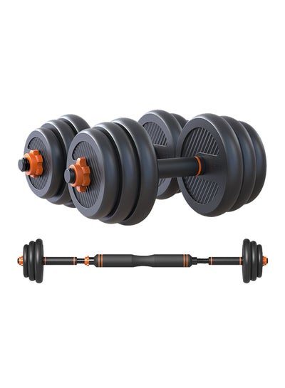 Buy 2 In 1 Barbell And  Dumbbell Set Removable 15kg in UAE