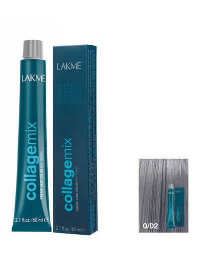 Buy Collage Mix Cream Hair Colour 0/02 Silver 60ml in Saudi Arabia