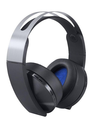 Buy Platinum  Wireless HeadsetWith 3D Audio For PS4 Black/Silver in UAE