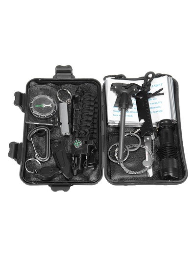 Buy 13-In-1 Multifunctional Emergency Camping Survival Kit 17.5x11.8x5.0cm in UAE