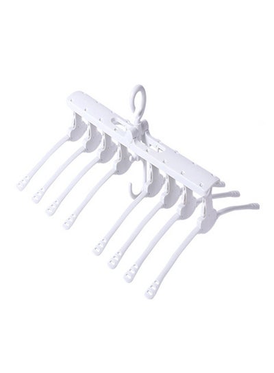 Buy Multilayer Folding Clothes Hanger White 53 x 43cm in UAE