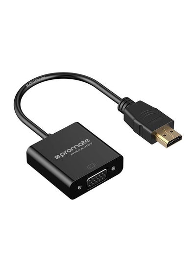 Buy HDMI TO VGA Converter Adapter Cable 1080P Male to Female For PC DVD HDTV and Laptop Black in UAE