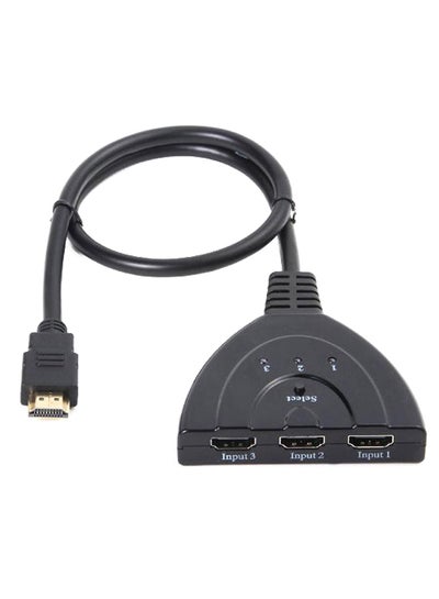 اشتري HDMI Auto Switch Splitter Switcher Hub أسود في الامارات