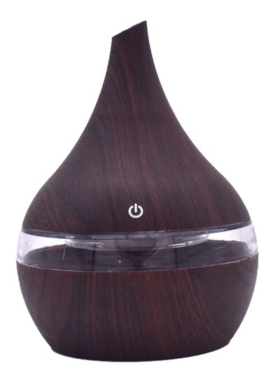 Buy LED Ultrasonic Essential Oil Humidifier 215 g Brown in Egypt