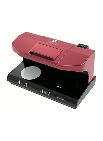 Buy Counterfeit Money Detector With LED UV Detector Red/Black in UAE