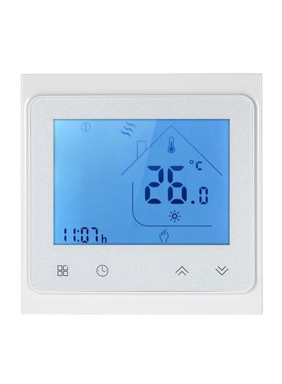 Buy Programmable Electric Heating Touch Screen Thermostat H22280 White in UAE