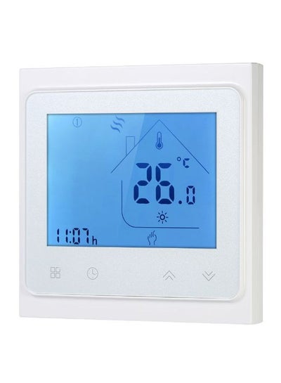 Buy Programmable Electric Heating Touch Screen Thermostat H22278 White in UAE