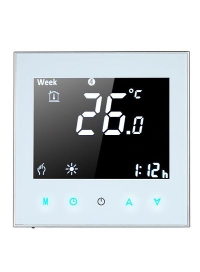 Buy Electric Touch Screen Thermostat H2228 White/Black in Saudi Arabia