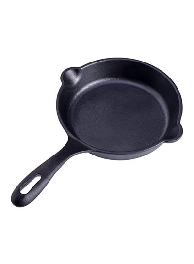 Buy Cast Iron Pan Black 11x7.5x1.5inch in UAE