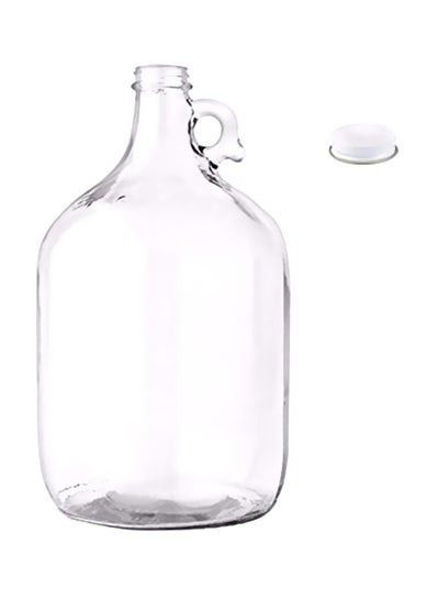 Buy Glass Water Bottle Clear 12.2x7.8x7.4inch in Saudi Arabia