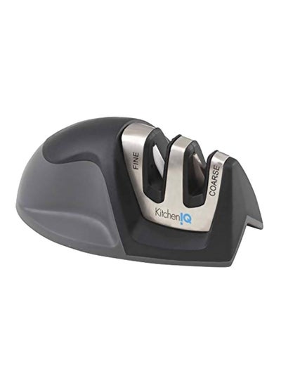 Buy 2-Piece Edge Grip 2-Stage Knife Sharpener Black/Silver in Saudi Arabia