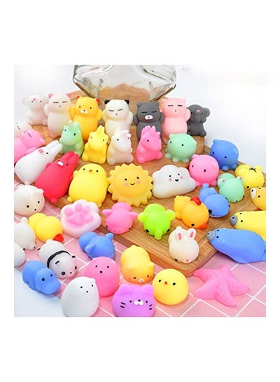 Buy 40-Piece Unicorn Squishy Stress Relief Toy Set in Saudi Arabia