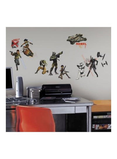 اشتري Star Wars Themed Wall Sticker Green/Black/Beige في مصر