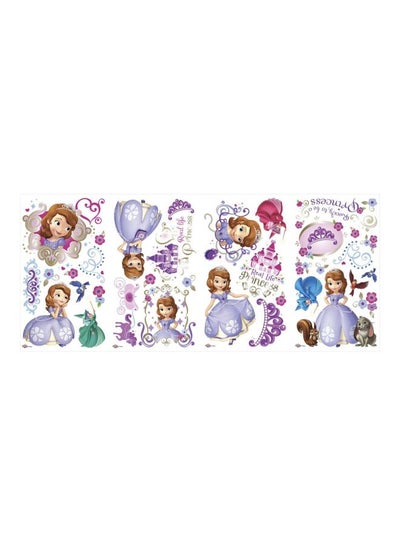 اشتري Disney Sofia Wall Stickers Pink/Purple/White 45.7x25.4 سنتيمتر في مصر