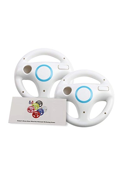 Buy 2-Piece Gamer's House Steering Wheel-Nintendo Wii - Wireless in UAE