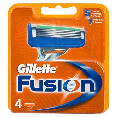 Buy 4-Piece Fusion Manual Shaving Razor Blades Multicolour 40.8g in UAE