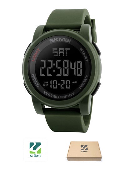 Buy Men's Outdoor Sport PU Leather Digital Watch 1257 in Egypt