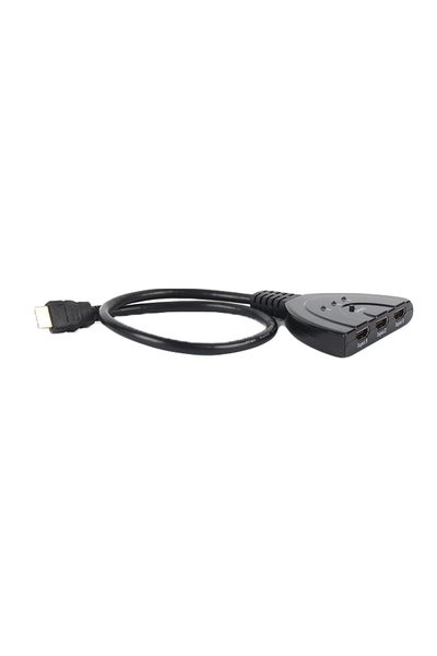 Buy 3-Port HDMI Splitter Switch Cable Black in UAE