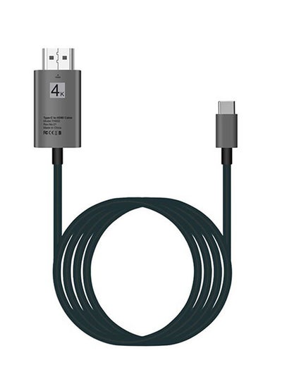 Buy Type-C To HDMI USB 3.1 Cable Silver in UAE