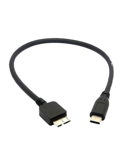 Buy USB C To Micro USB Cable For Hard Disk Black in UAE