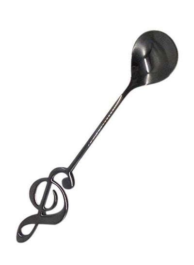 Buy Musical Note Shape Tableware Spoon Black in Saudi Arabia