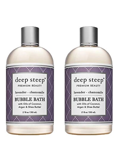 اشتري Pack Of 2 Deep Steep Bubble Bath Set - Lavender Chamomile 5.3 مل في السعودية