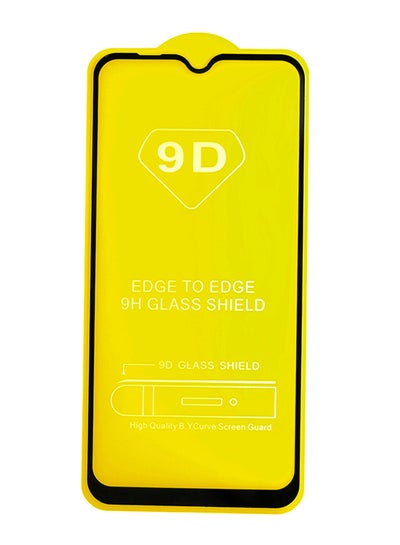 Buy Toughened Glass 9D Full Screen Protector For Samsung A10 Clear/Black in UAE