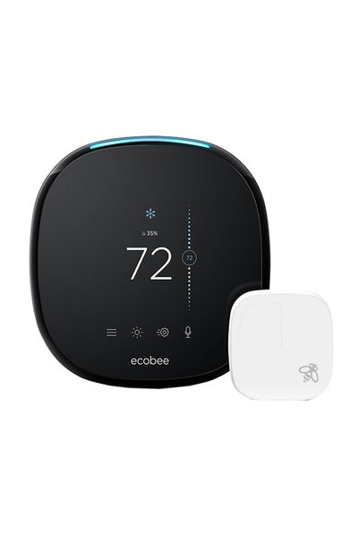 Buy 4 Smart Thermostat With Sensor Black 4x1x4inch in Saudi Arabia