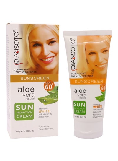 Buy Aloe Vera Natural Sun Protection Cream SPF 60 100grams in Saudi Arabia