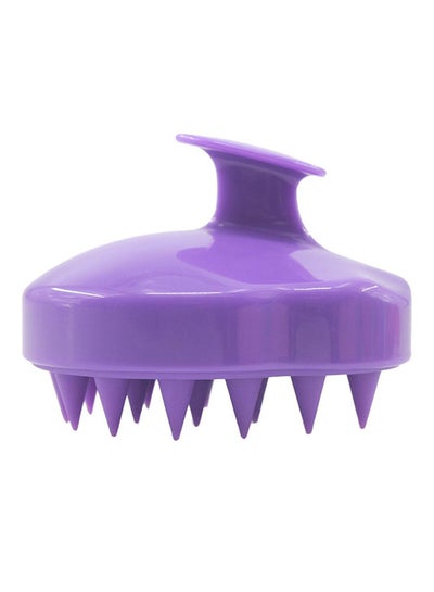 Buy Hair Scalp Massager Shampoo Brush Purple 9.5 x 8 x 7.3centimeter in Egypt