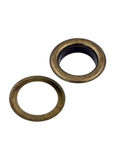 اشتري 100-Piece Eyelets For Canvas Clothes And Leather Antique-brass 10 mm في الامارات