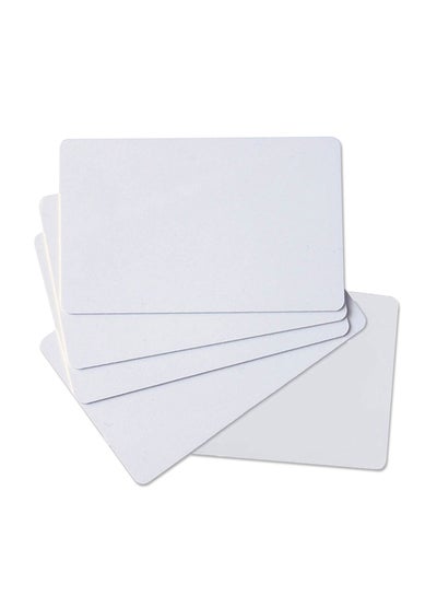 Buy 50-Piece Inkjet Printable PVC Card White in Saudi Arabia