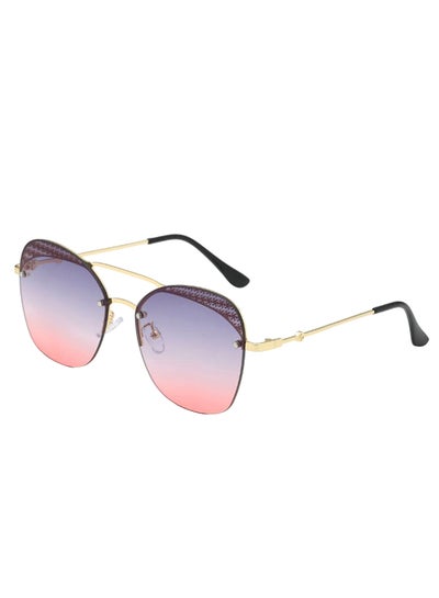 Buy Fashion Frameless Gradient Style Sunglasses - Lens Size: 55 mm in UAE