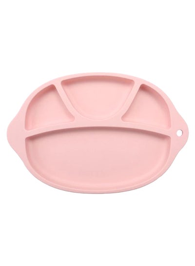 اشتري Infant Preschool Children Eating Compartment Plate لون وردي 27.5 x 18.2 سنتيمتر في الامارات