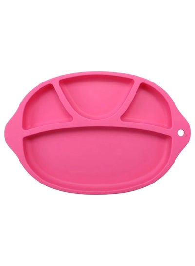 Buy 4-Compartment Infant Dinner Plate Red 27.5 x 18.2centimeter in UAE