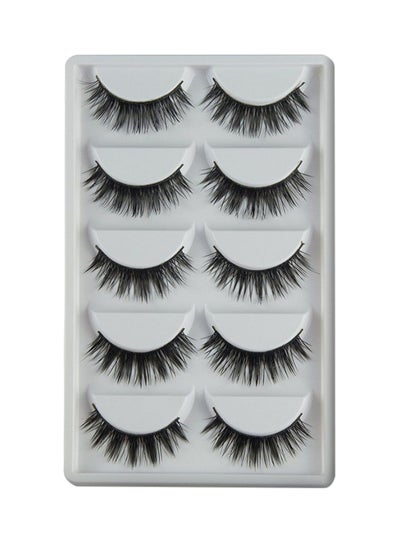 Buy Reuseable False Eyelashes Black in Saudi Arabia