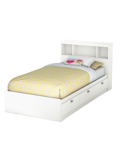 Buy Spark Twin Mates Bed With Mattress White 180 x 200cm in UAE