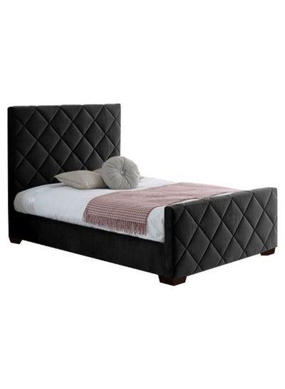 Buy Bed Frame With Mattress Black 160 x 200cm in UAE