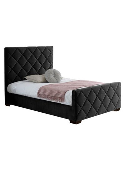 Buy Bed Frame Without Mattress Black 200 x 200cm in UAE