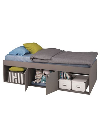 Buy Kidsaw Storage Single Bed Without Mattress Grey in UAE