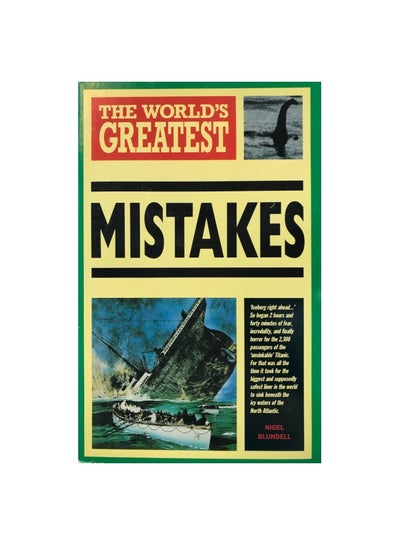 Buy The World's Greatest Mistakes Paperback English by Nigel Blundell - 25 April 1991 in Egypt