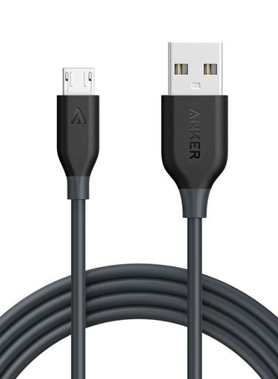 اشتري كابل PowerLine مايكرو USB ممتاز أسود في الامارات