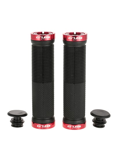 Buy Anti-Slip Cycling Handlebar Hand Grips With End Plugs Caps in UAE