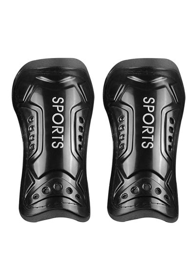 Buy 2-Piece Protective Board Soccer Training Calf Protector Breathable Football Leg Pad in Saudi Arabia