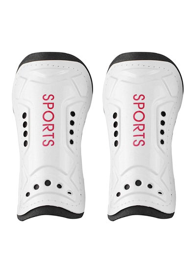 Buy 2-Piece Protective Board Soccer Training Calf Protector Breathable Football Leg Pad in UAE