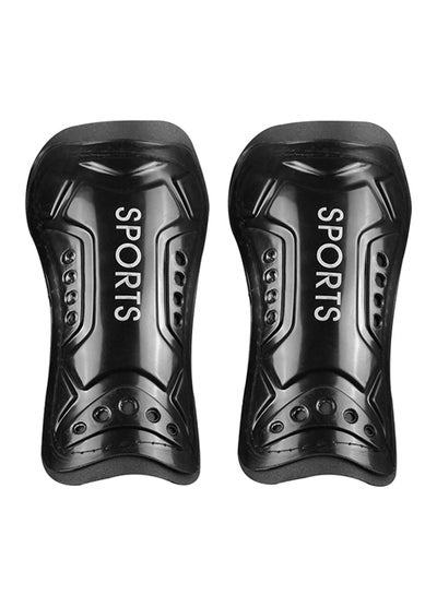 Buy 2-Piece Protective Board Soccer Training Calf Protector Breathable Football Leg Pad in UAE