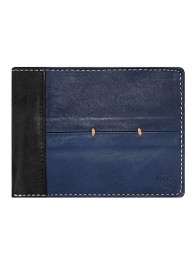 Buy Bloke Bifold Leather Wallet Blue/Black in UAE