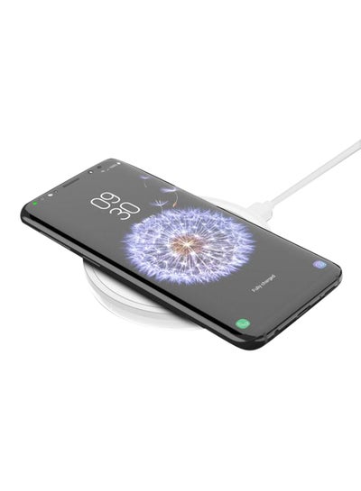 Buy Boost Up Wireless Charging Pad 10W With 1.2 M Cable And AC Adapter White in UAE